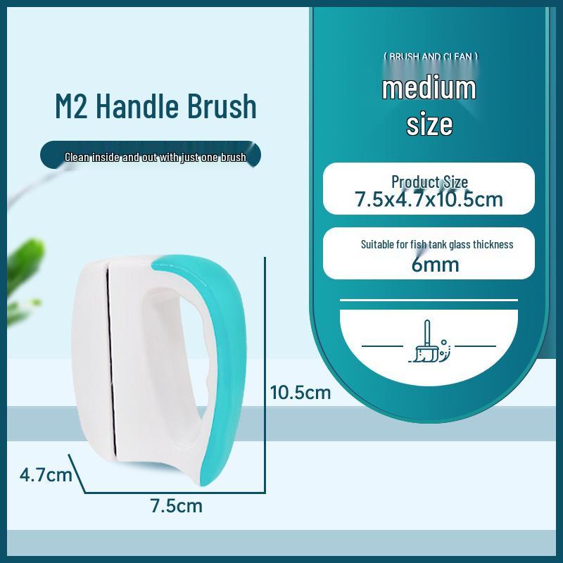 Magnetic Algae Scraper: Double-Sided Fish Tank Brush with Cleaning Tool