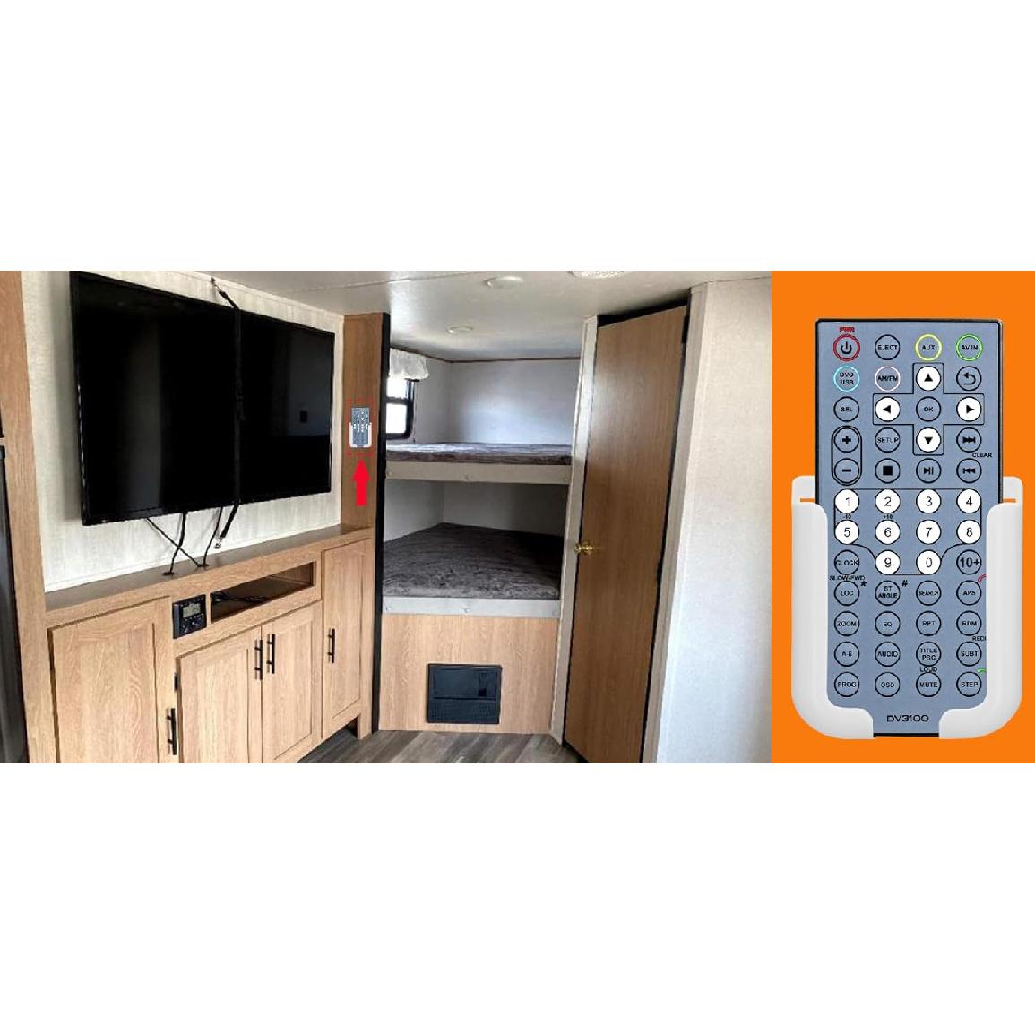 Replacement Remote Control for Furrion Entertainment System DV3100 DV3100-RC DV3300S-BL DV3300