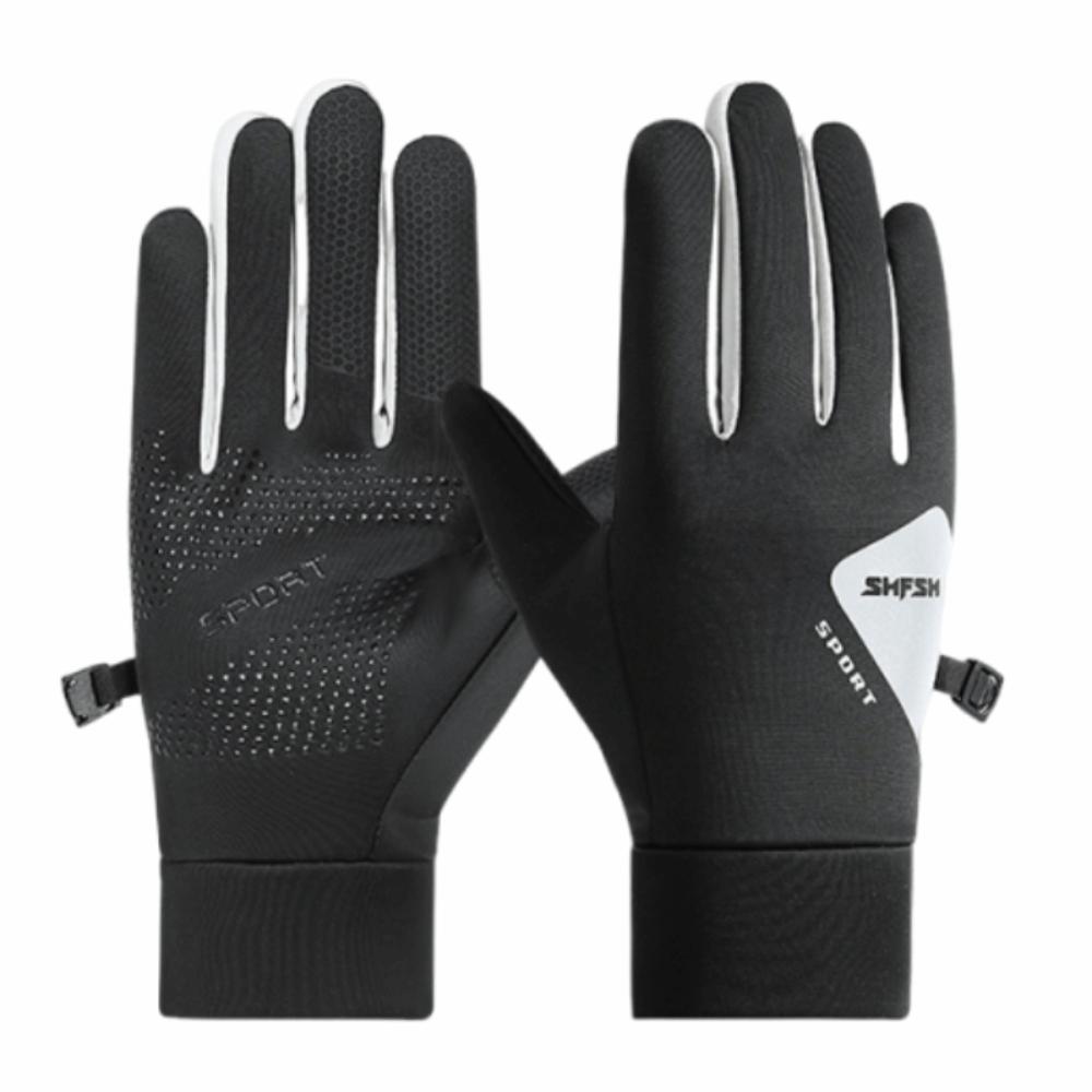 

Waterproof Winter Cycling Gloves Anti-Slip Riding Protective Mittens Cold-proof Gloves Men/Women Man чёрный