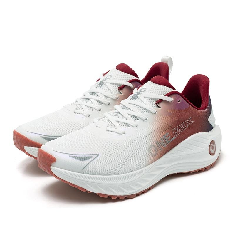 onemix Energetyczne buty do biegania dla mężczyzn Antypoślizgowe trampki Oddychająca siateczka Odkryty miękkie buty sportowe Buty sportowe Amortyzacja tenisówek do chodzenia