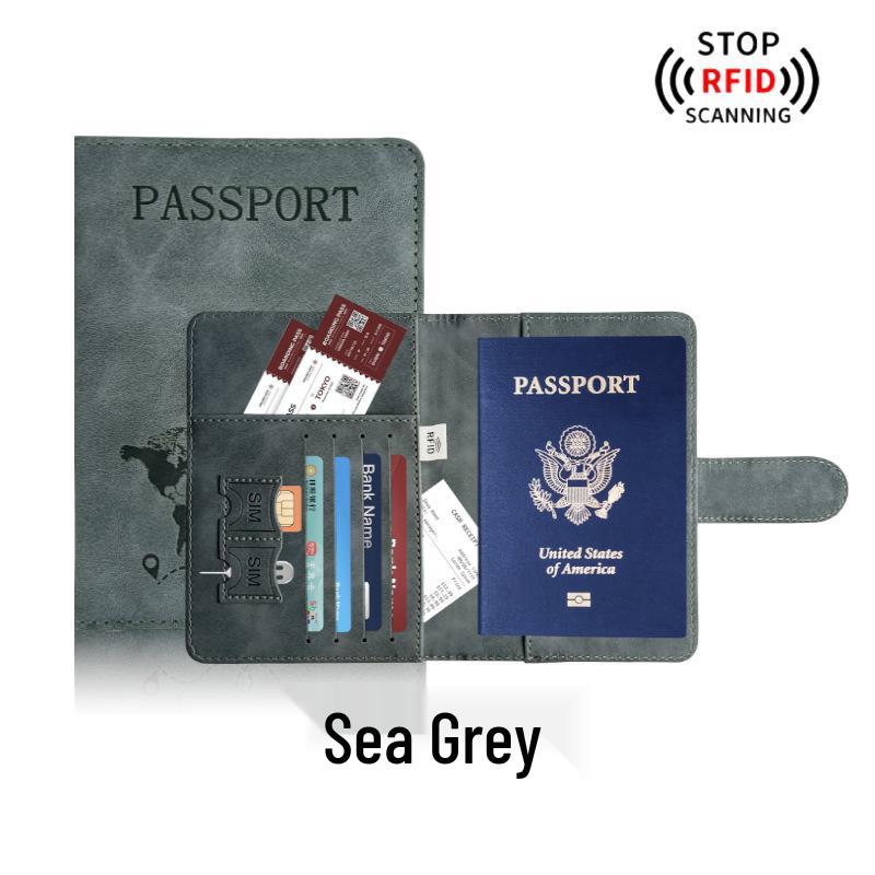 

Набор кожаных обложек для паспорта с магнитной застежкой - Многофункциональная сумка для документов из ПУ кожи