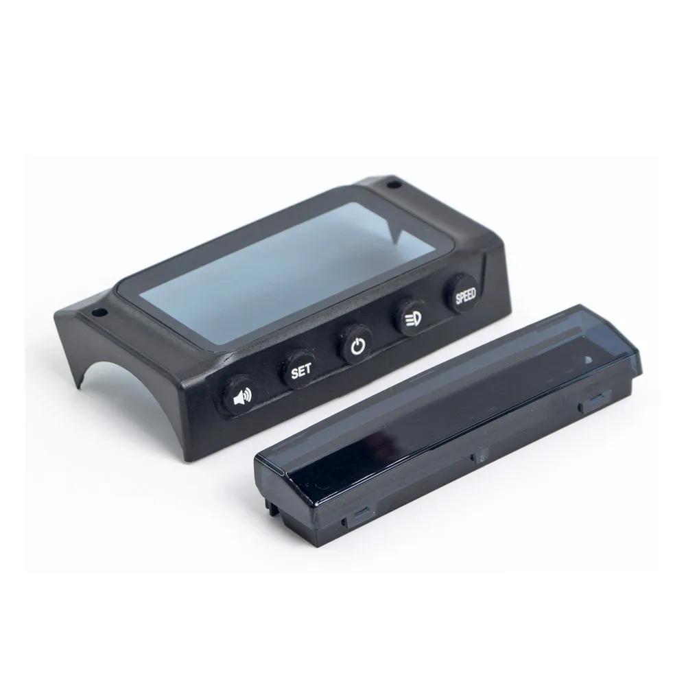 Capac Ecran + Mânere de Deget Stânga / Dreapta cu Lampă + Set Carcasă Lampă pentru Trotinetă Electrică Kugoo S1 S2 S3 Capac Ecran Rezistent la Uzură