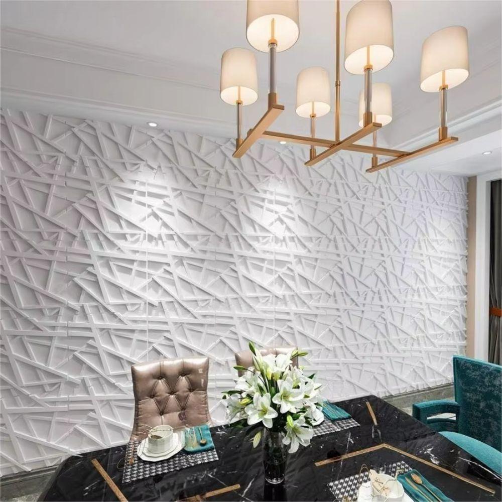 Geometric Wall Sticker 3D Textured Wall Decor Background Wall Wall Decoration Hotel Office