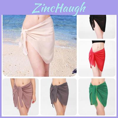 Elegant Chiffon Cover-up Dress For Beach Multicolor Shawl Spring Summer Fall