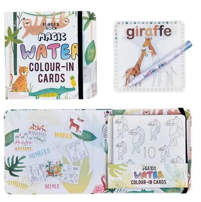 Jungle Water Coloring Book with Marker 10 Cards