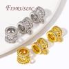 Bails For Pendant Accessories 18K Gold Plated Brass with Zircon Pendant Bail Connector For DIY Jewelry Making Supplies Findings