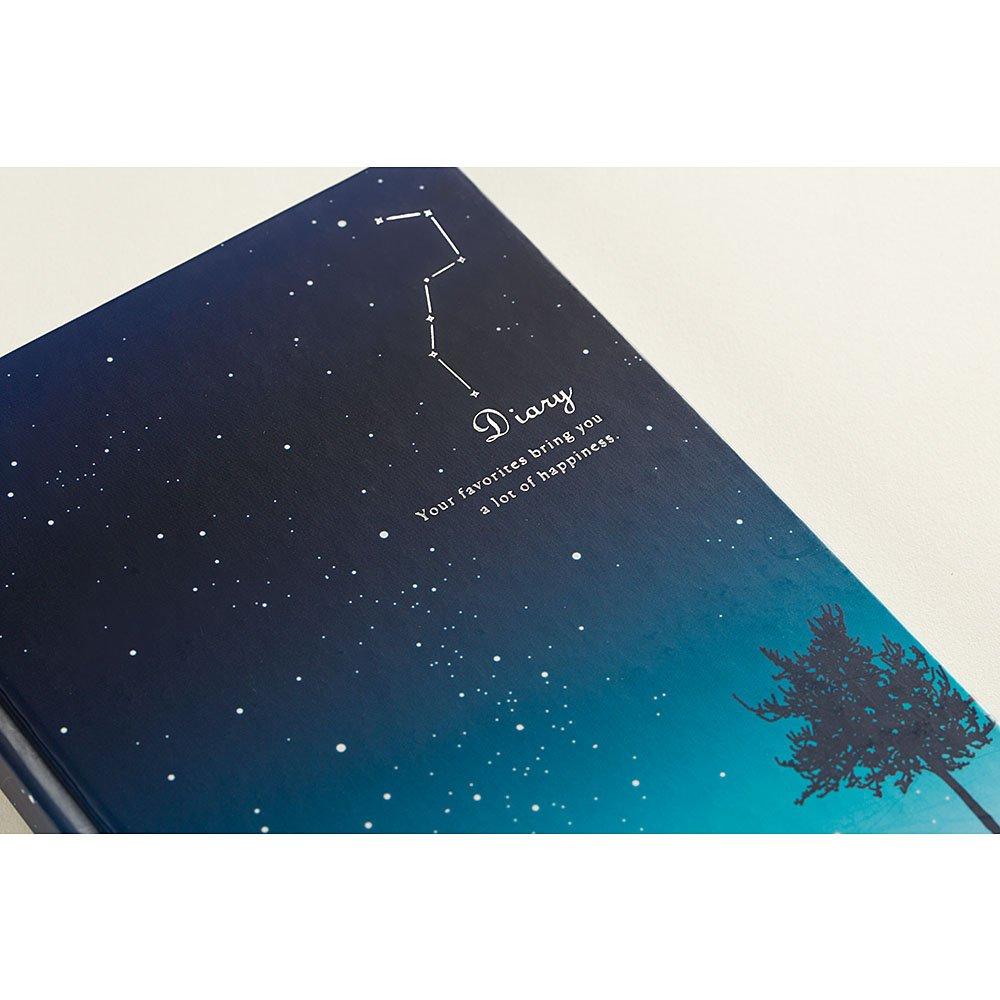 MIDORI Starry Sky 12389006 Diary, Pattern,