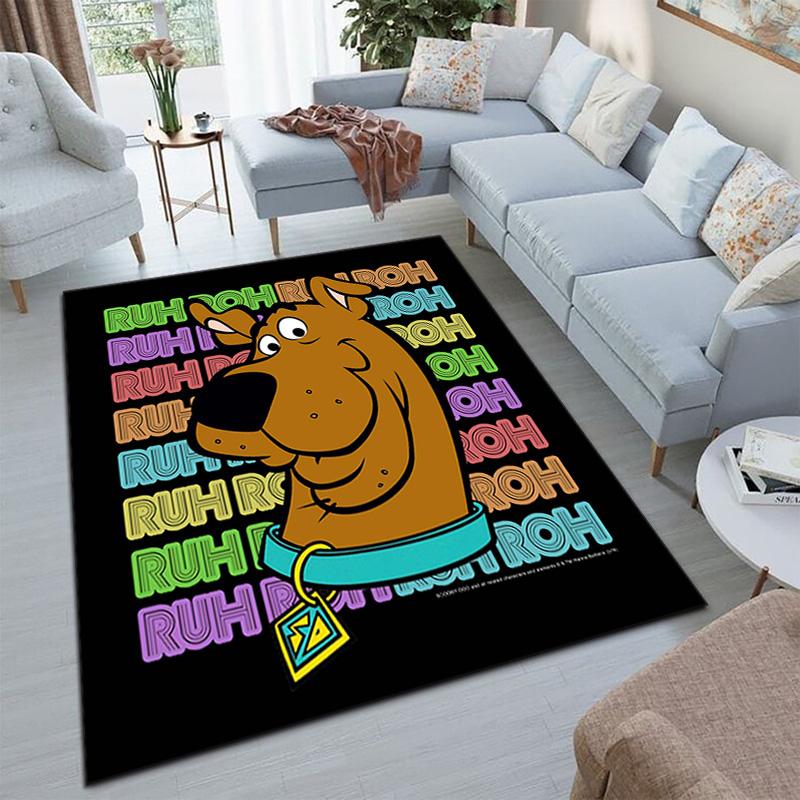 Halloween cartoon comedy adventure movie Scooby-Doo carpet is suitable for living room and bedroom doormats office balcony decorative carpet V14