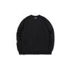 Li Ning Sports Fashion Series Fleece Loose Pullover Sweatshirt Men sweatshirt New-Standard-Black AWDQ801-6