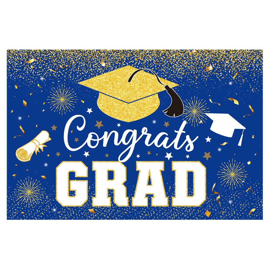 School Graduation Ceremony Party Decoration Background Cloth Banner Graduation Season Poster Hanging Cloth
