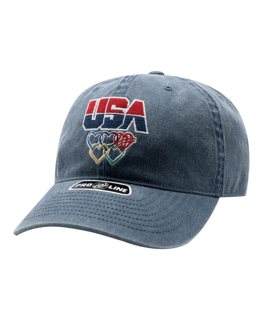 Wieoldeuwoldeu 1996 Usa Olympic Pigment Ball Cap Navy