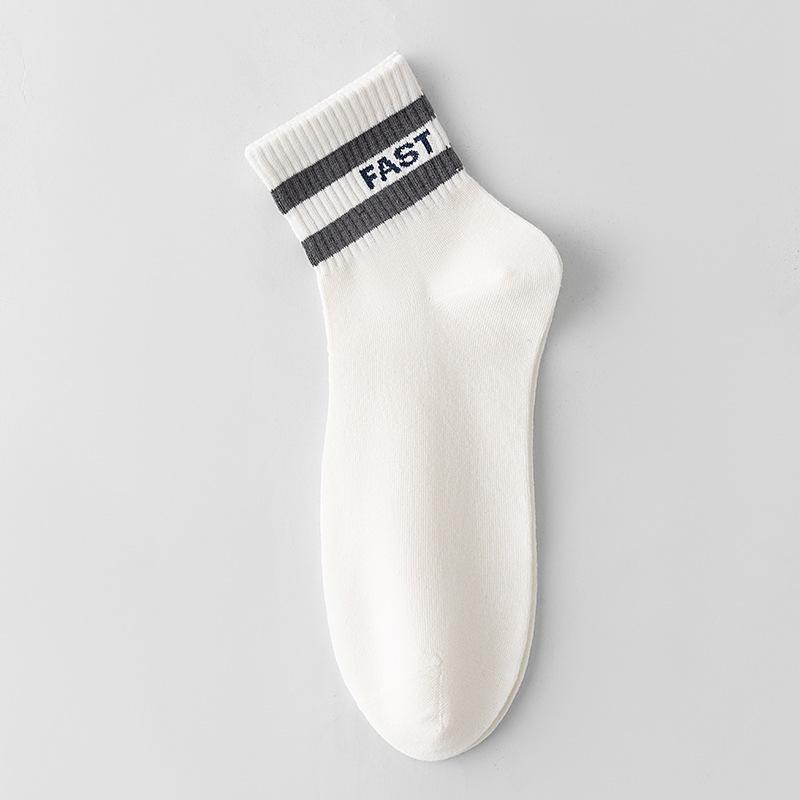 

Мальчики Весна и Лето Спорт Впитывают Пот Дышащие Бесшовные Носки-гольфы Подростки 1 pair чистый белый