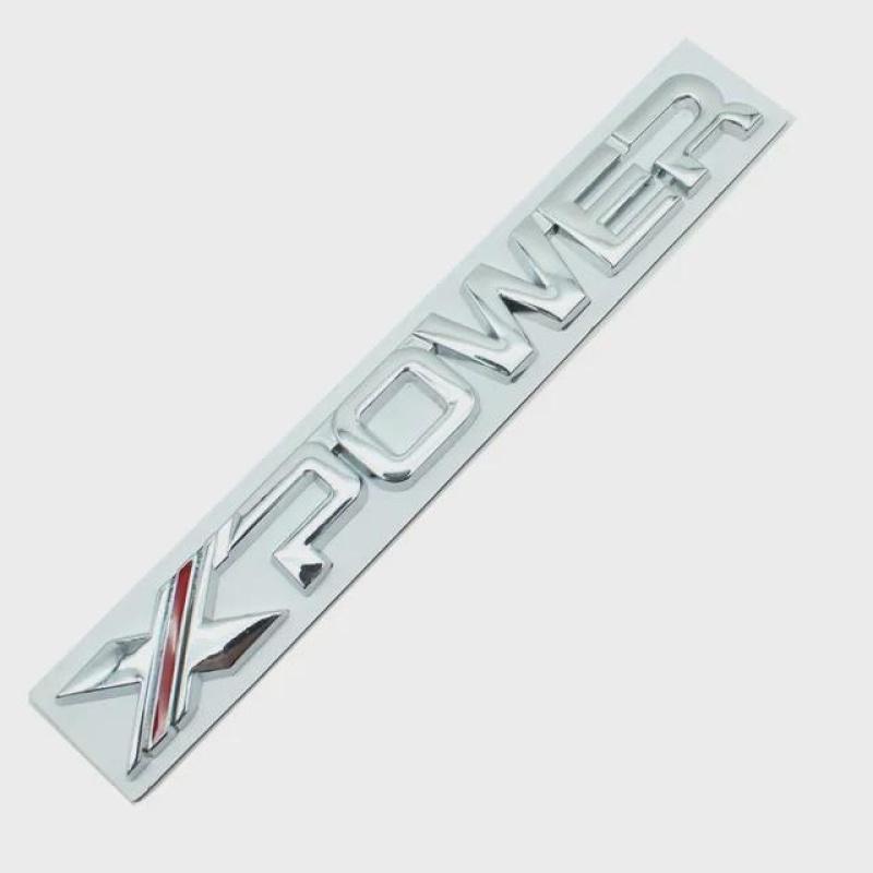 

3D Car Metal X POWER XPOWER Logo Fender Stickers and Decals For MG5 MG6 PHEV Rear Trunk Body Emblem Badge Styling Accessories XPOWER -D