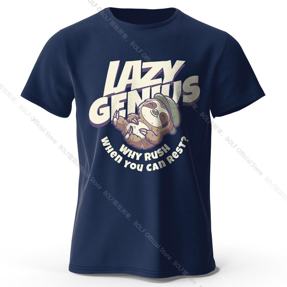 

Футболка Sleepy Sloth Art, 100% хлопок премиум-класса, облегающая, расписанная вручную, с изображением животных, для любителей природы XXXL тёмно-синий