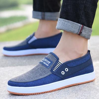 Zapatos de tela para hombre Old Beijing, zapatillas bajas antideslizantes y resistentes al desgaste, zapatos de lona para hombre