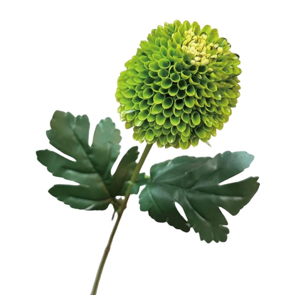 Silk Cloth Simulation Chrysanthemum Onion Ball Branch DIY Floral Materials Fake Flower Ball Soft Green Flower Hydrangea зелёный