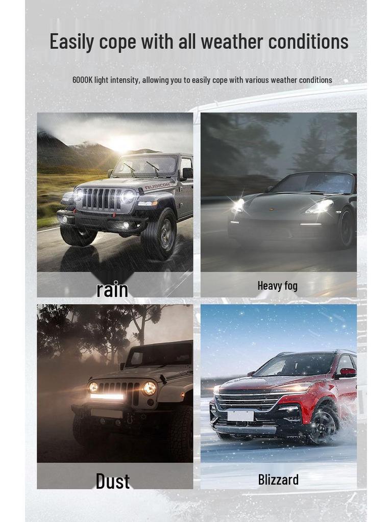 Plug-and-Play Mini LED H7 Car Headlight Bulb - High-Brightness Stepless Design