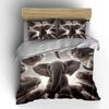 Elephant-Themed Three-Piece Decor Set Kid'S And Adults' Bedroom Decor, Exquisite Three-Piece Bedding Set Gift