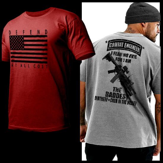 Combat Engineer T-Shirt Sapper Infantry Military Combat War Veteran T-Shirt XL
