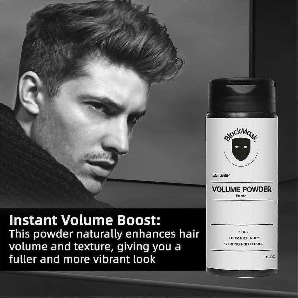 Polvo para Peinar BlackMask, Polvo de Volumen Añade Textura y Volumen al Instante 40g