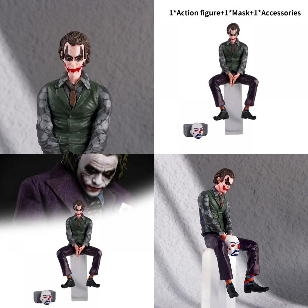 Stunning Suicide Squad Joker Figure Sitting Pose Pvc Desktop Display Model For Collectors