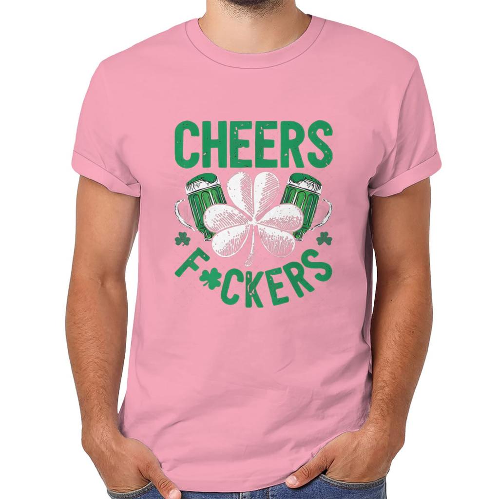Cheers St Patricks Day Streetwear Harajuku Tshirt Vintage Green Clover Beer T Shirts New Women Men Tiedye Holiday Tshirts