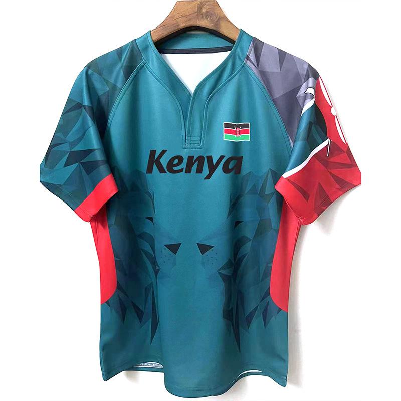 2025 New Kenya Rugby Union Jerseys Short Sleeve T-Shirt Sportswear Kenya Rugby Jerseys