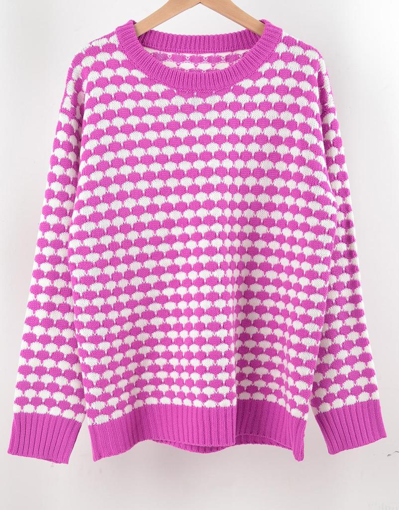 Women's Large Size Bottoming Sweater Knitted Sweater Comfortable Women's Clothing