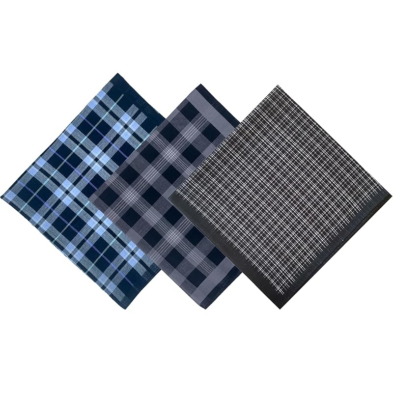

[DsHome] 3 pieces set handkerchief men s cotton Thin businessman handkerchief Handkerchief gift cotton commute quick drying water absorption Large