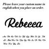 Cooltime Custom Necklace Woman Stainless Steel Personalized Gold Color Chain Letter Necklace Jewelry Birthday's Day Gift