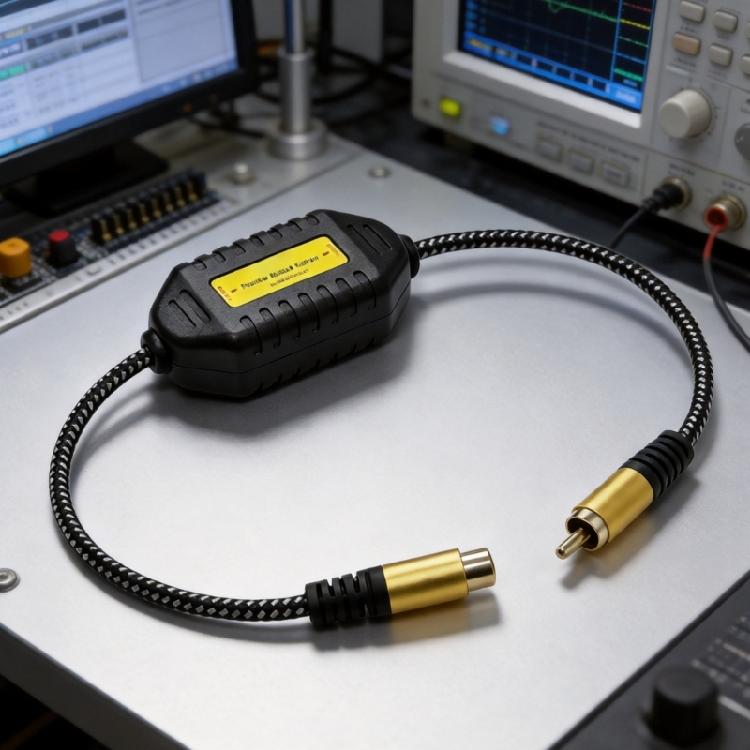 1080P Video Ground Looping Isolator Inlines Noise Filter for Analog Video Wiring, Backup Camera Installations and CCTV Signal Way