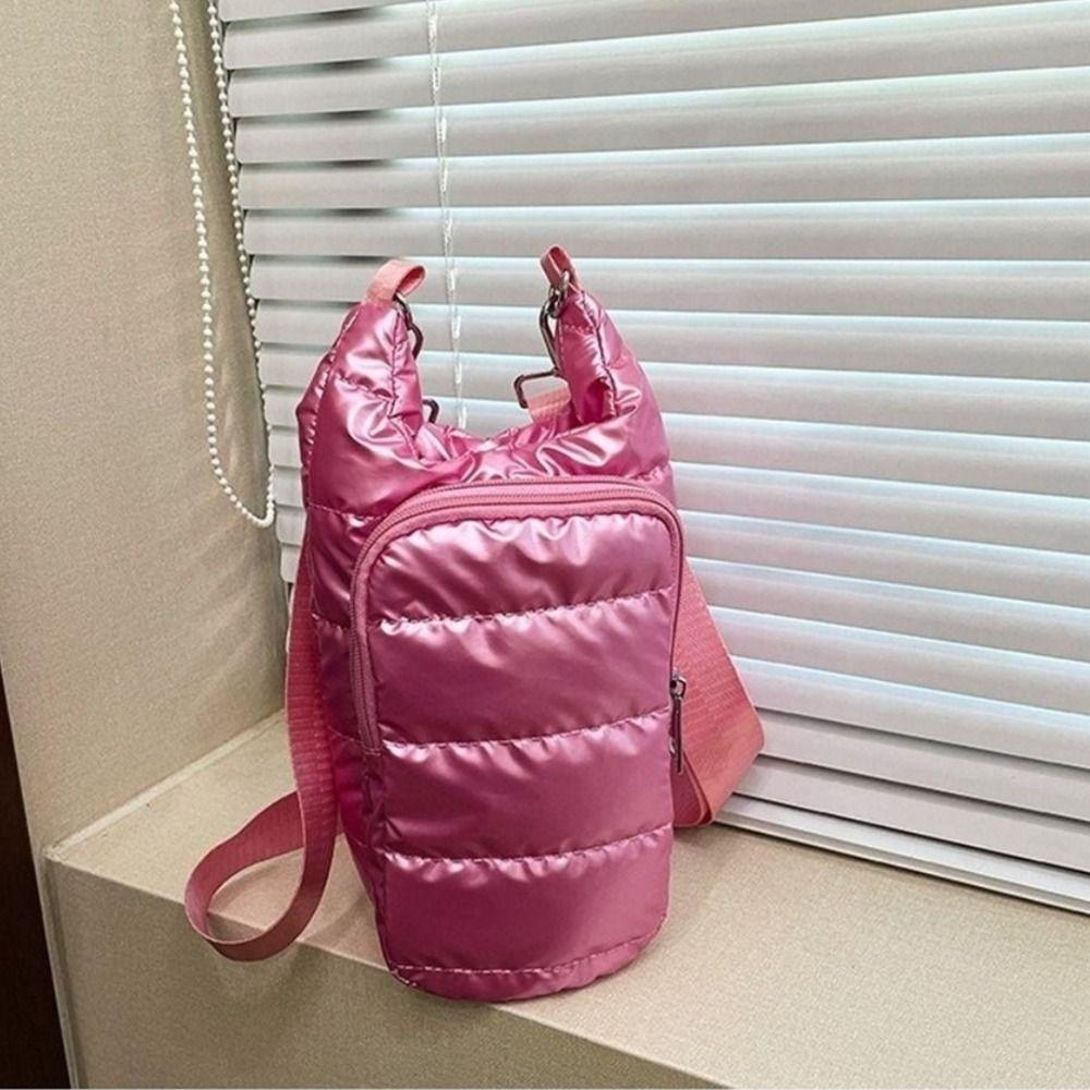 Winter Portable Water Bottle Bag Adjustable Shoulder Strap Waterproof Thermal Vacuum Mug Cup Sleeve Shoulder Bag Durable