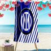 Inter Milan Print Beach Towel, Large Soft Quick Dry Towel for Beach Camping Swimming
