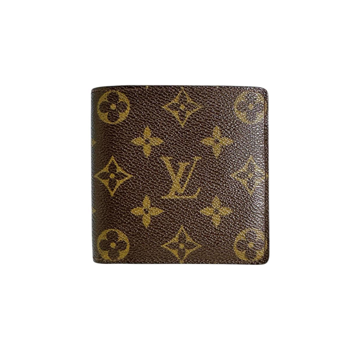 

LOUIS VUITTON Monogram Portefeiulle Marco wallet Monogram canvas Brown M61675 Used
