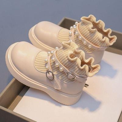 Stivali corti stile ragazza coreana per bambini autunno e inverno nuovi stivali caldi stivali calzino corto