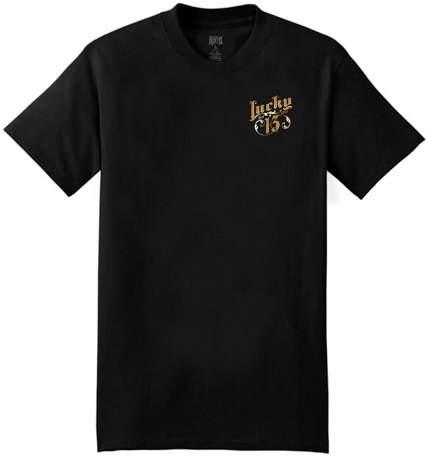 LUCKY 13 Old Sparky T-Shirt Black S-4XL NEW XXXL