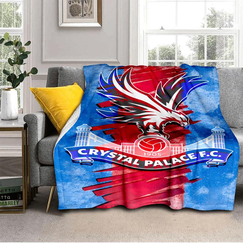 Crystal Fc Crest Printed Throws Blanket Soft Flannel Blankets for Couch Bed Gifts for Men Women Picnic Blanket Christmas Gifts
