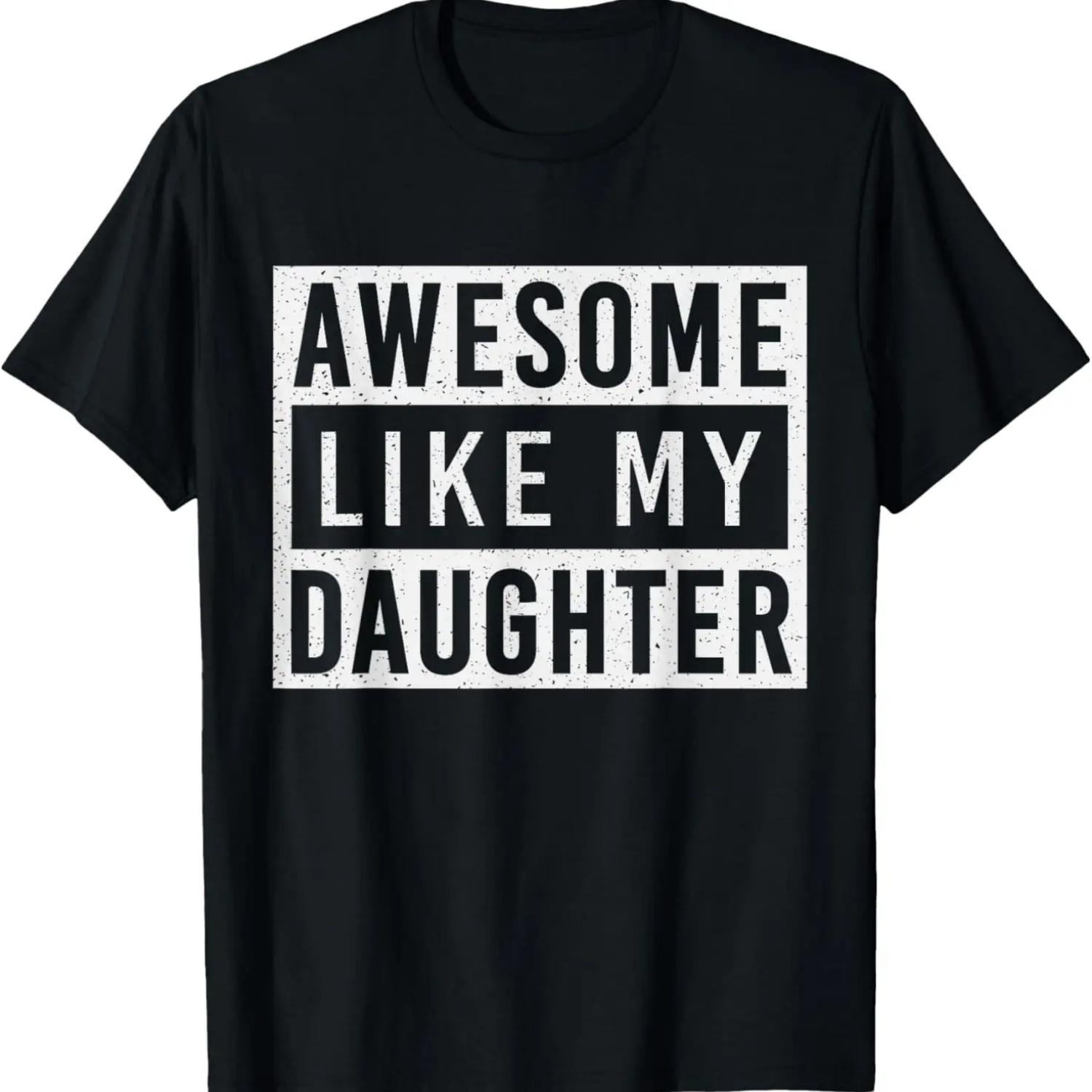 Awesome Like My Daughter Father s Day Vintage Retro Dad Girl T-Shirt XXXXXL чёрный