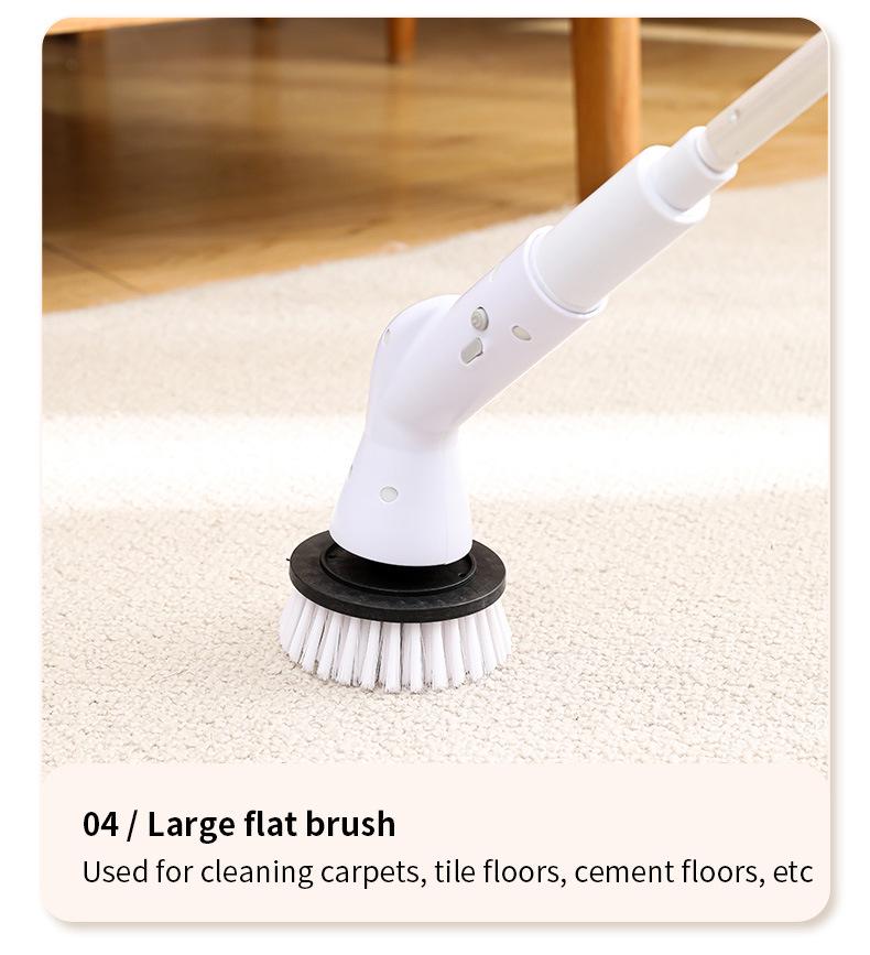 Handheld Electric Telescopic Cleaning Brush for Bathroom & Toilet