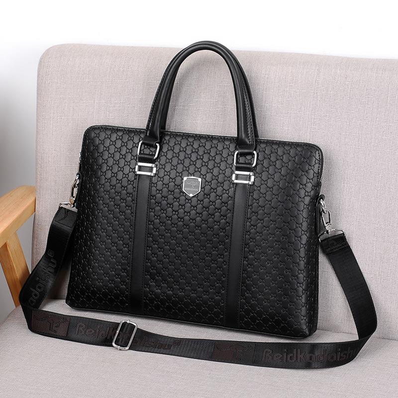 New Business Commuter Bag Handbag Computer Bag Men's Briefcase Large Capacity Messenger Shoulder Bag