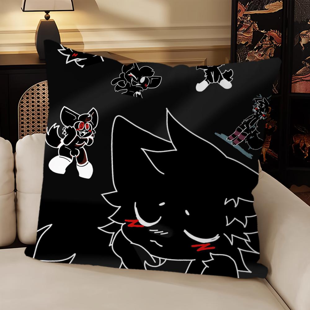 Boykisser Silly Cat Cute Pillow Case Sofa Living Room Bedroom Headboard Backrest Cushion Square Cushion Nap Time
