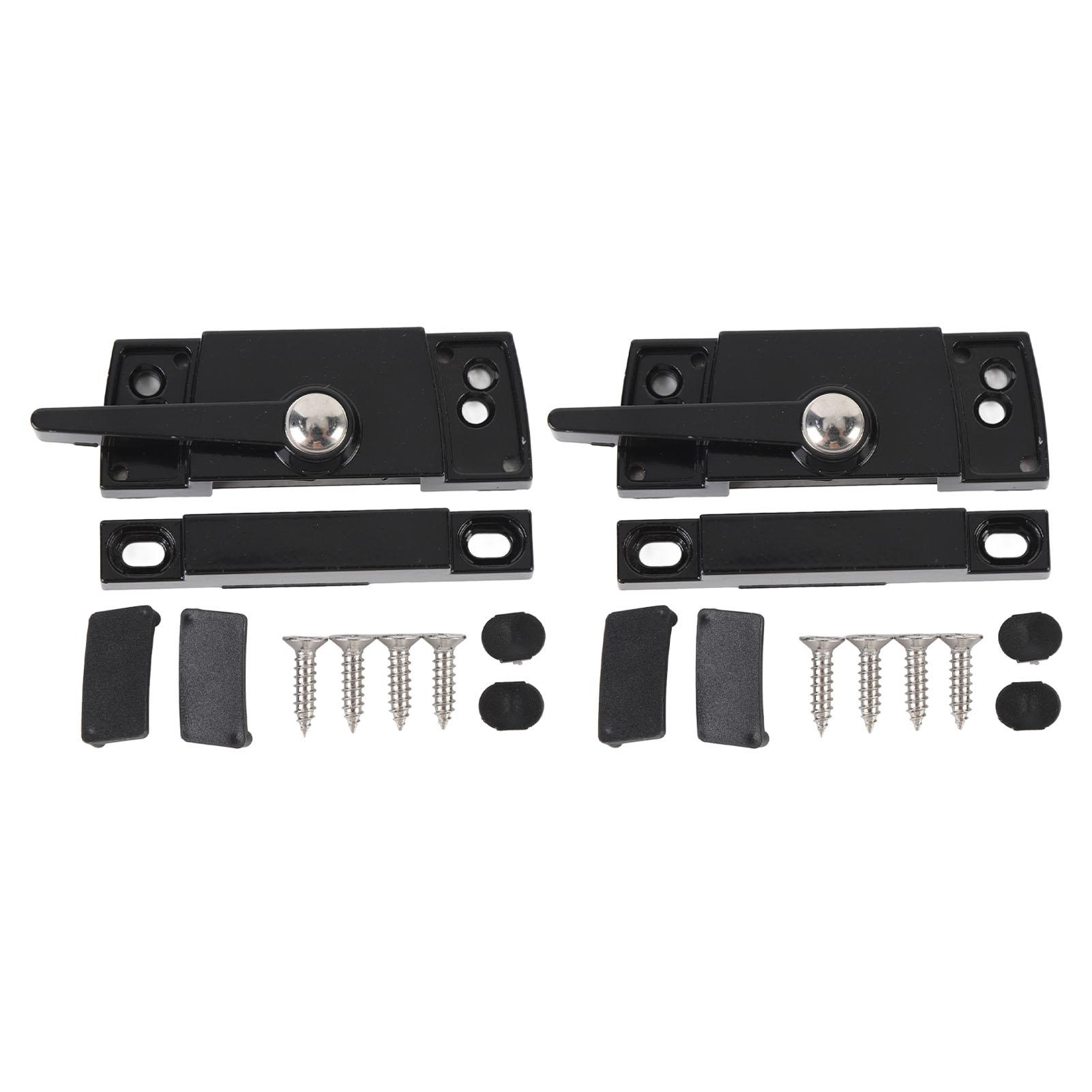 

2 Set Sliding Window Sash Lock Zinc Alloy Aluminum Alloy Cam Type Casement Window Sash Lock Right чёрный