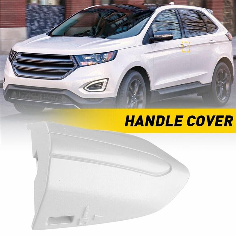DS7Z-54218A15-DC Car Front Left Door Handle Lock Bezel Cover Parts For Ford Fusion Edge 2015- Pearl White-M53K