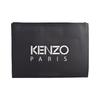 Kenzo Classic Tiger Head Logo Embroidered Leather Clutch Men Clutch Black FA55PM322-L49-99C