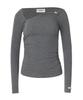 ZEROPLANET Chloe Asymmetrical Sleeve Top [Grey]