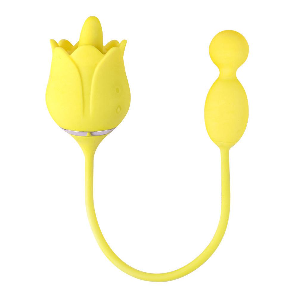 Duoreiso 18-Function Vibrating Tongue-Licking Lotus Flower Adult Toy