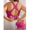 Sport-BHs für Damen Push-up Stoßdämpfend Lauf-BH Große Größen Tank-Stil Bügelfreie BHs Para Mujer Bralette