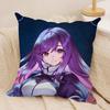 TTouhou Project Role Game Cushion Cover Silky Short Plush Invisible Zipper Dustproof Sofa Pillow Case for Home Decor