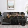 The Vampire Diaries Damon Salvatore Decke Weiche Warme Flanell Überwurfdecke Abdeckung für Bett Wohnzimmer Picknick Reise Zuhause Sofa
