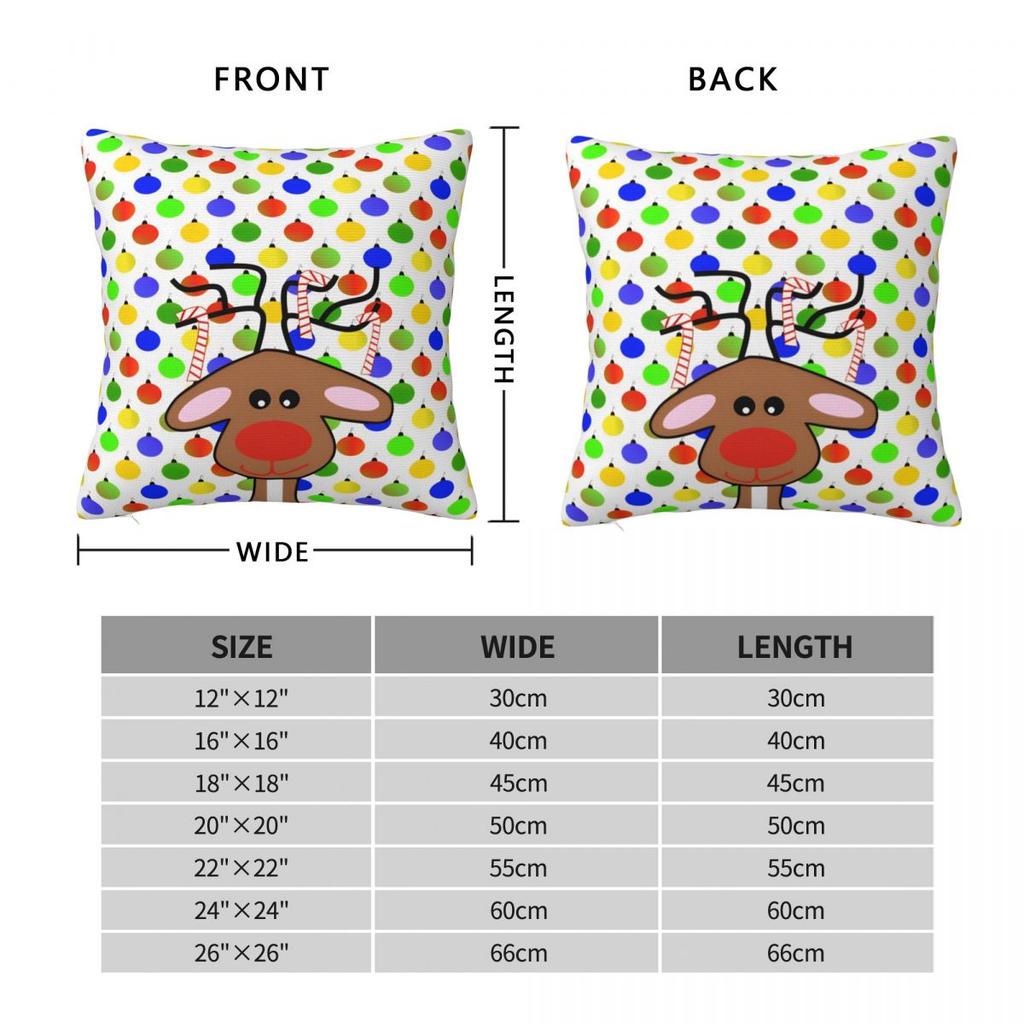 Christmas Humor Pillow Cover Square Pillow Case Cushion Cover Cute Funny Custom Pillowcases For Office Car Home Decorative